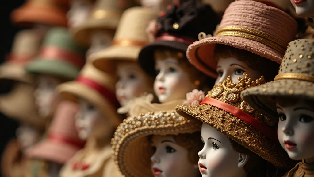 Antique doll hats
