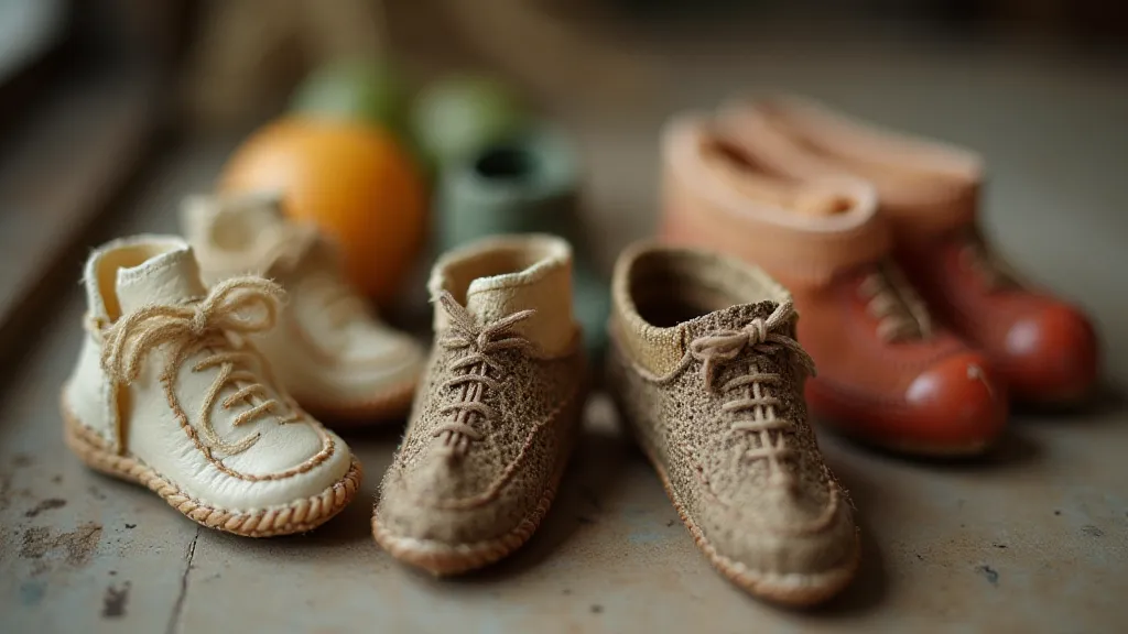 Antique doll shoes