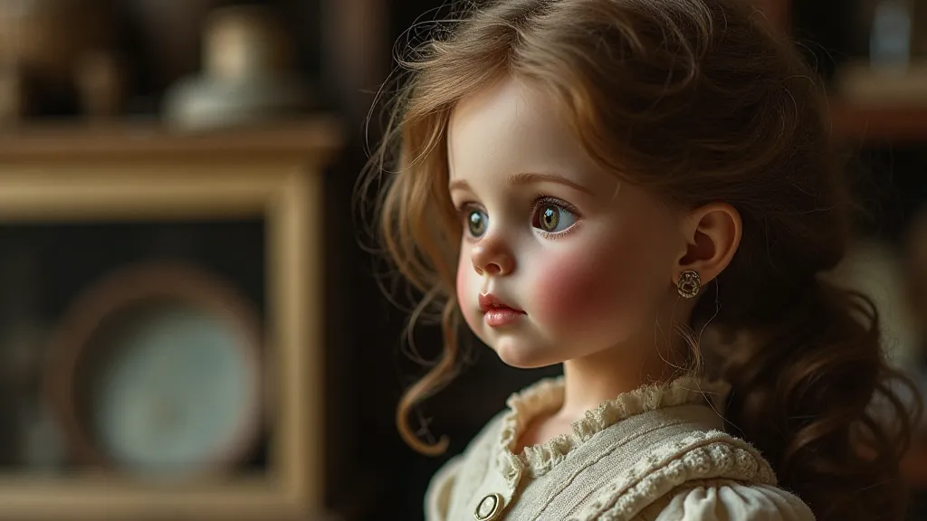 Bru doll side view