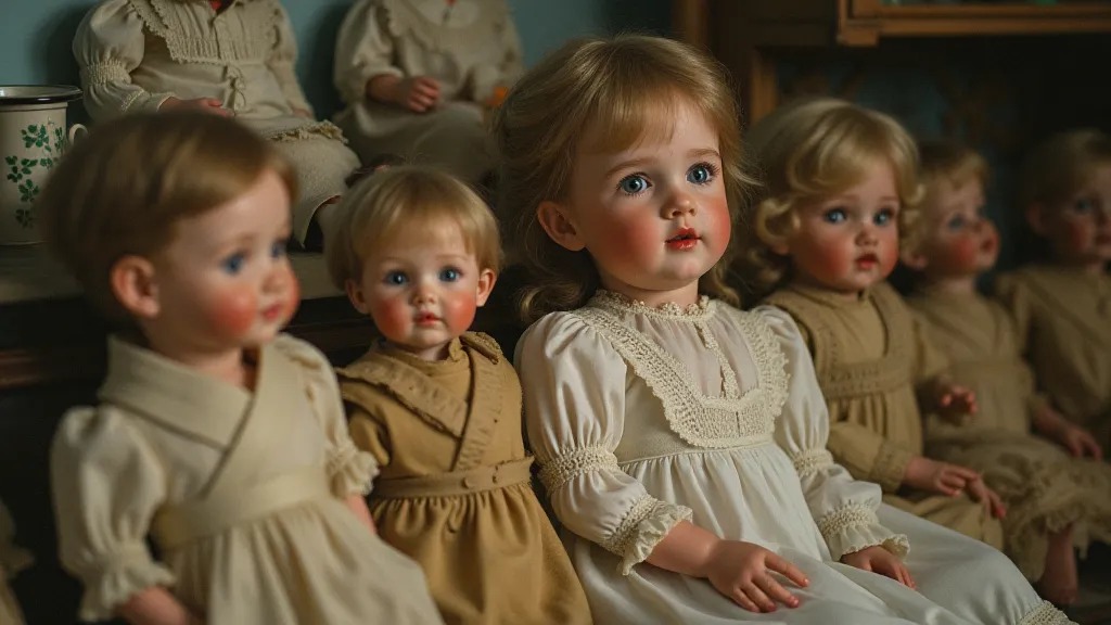 Antique Doll Display Case