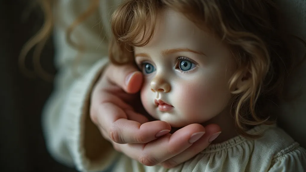 Hand Holding Antique Doll