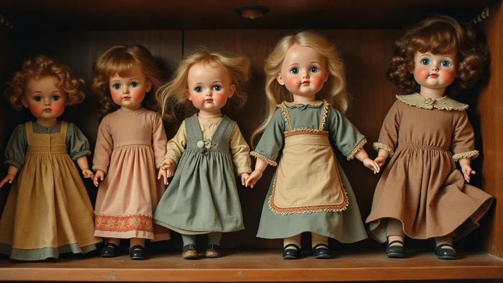 Collection of vintage dolls